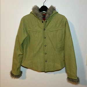 Ariat Corduroy Jacket with Faux Fur Trim